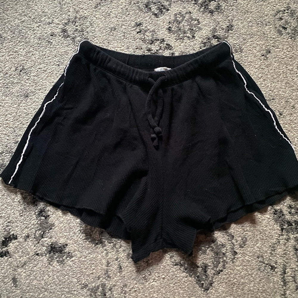 john galt brandy melville drawstring black shorts